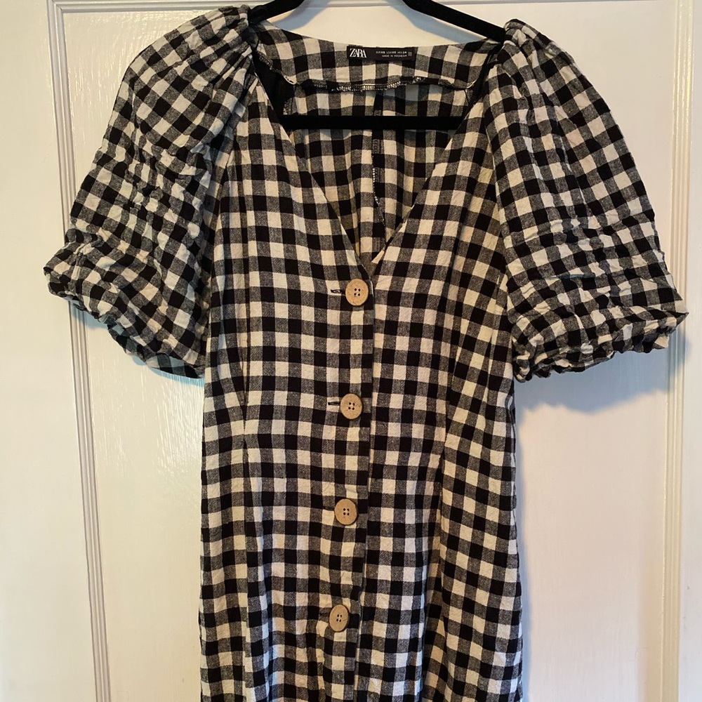 ZARA Gingham Dress